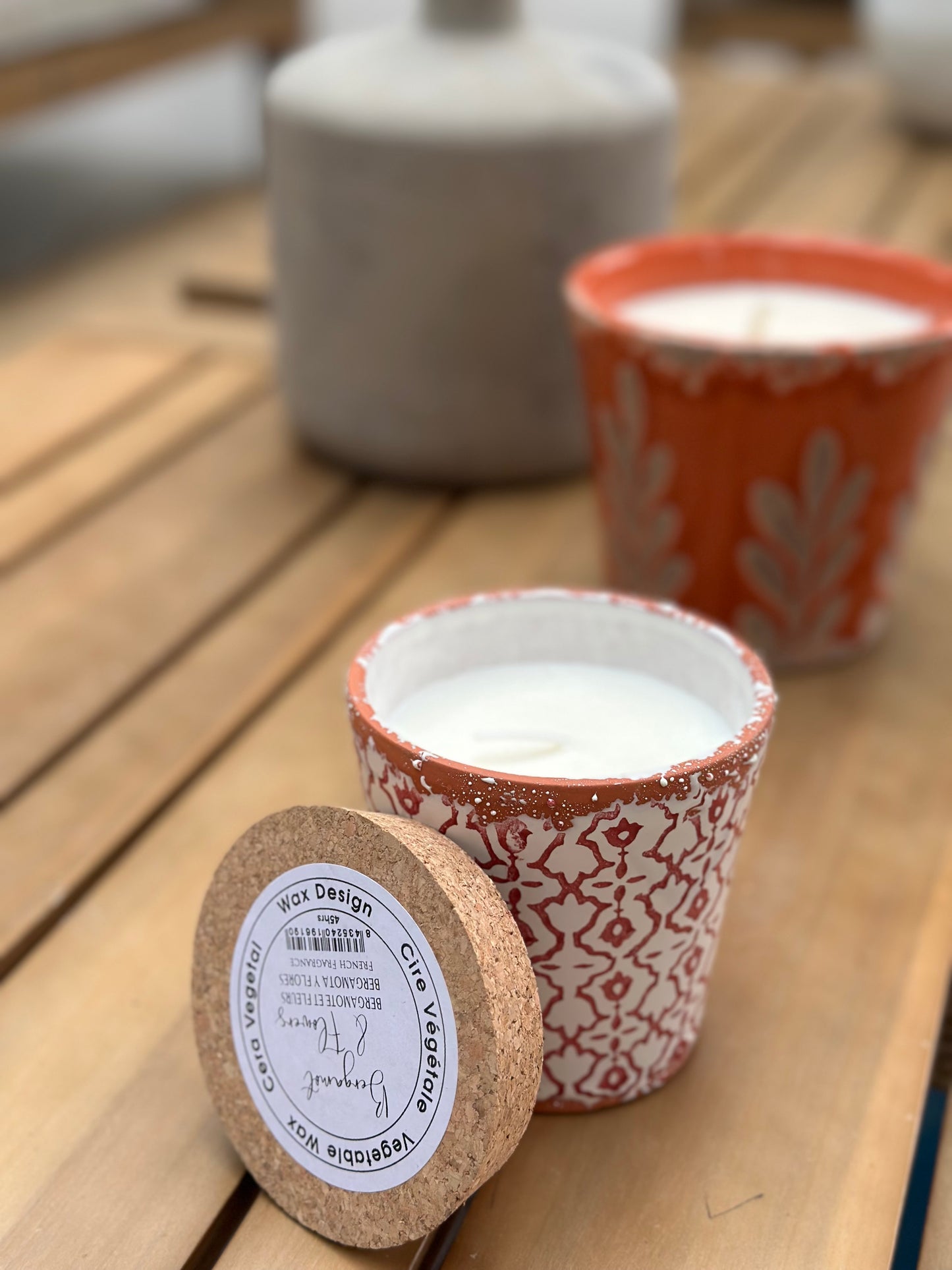 Geurkaars waxdesign - M, Bergamot & Flowers