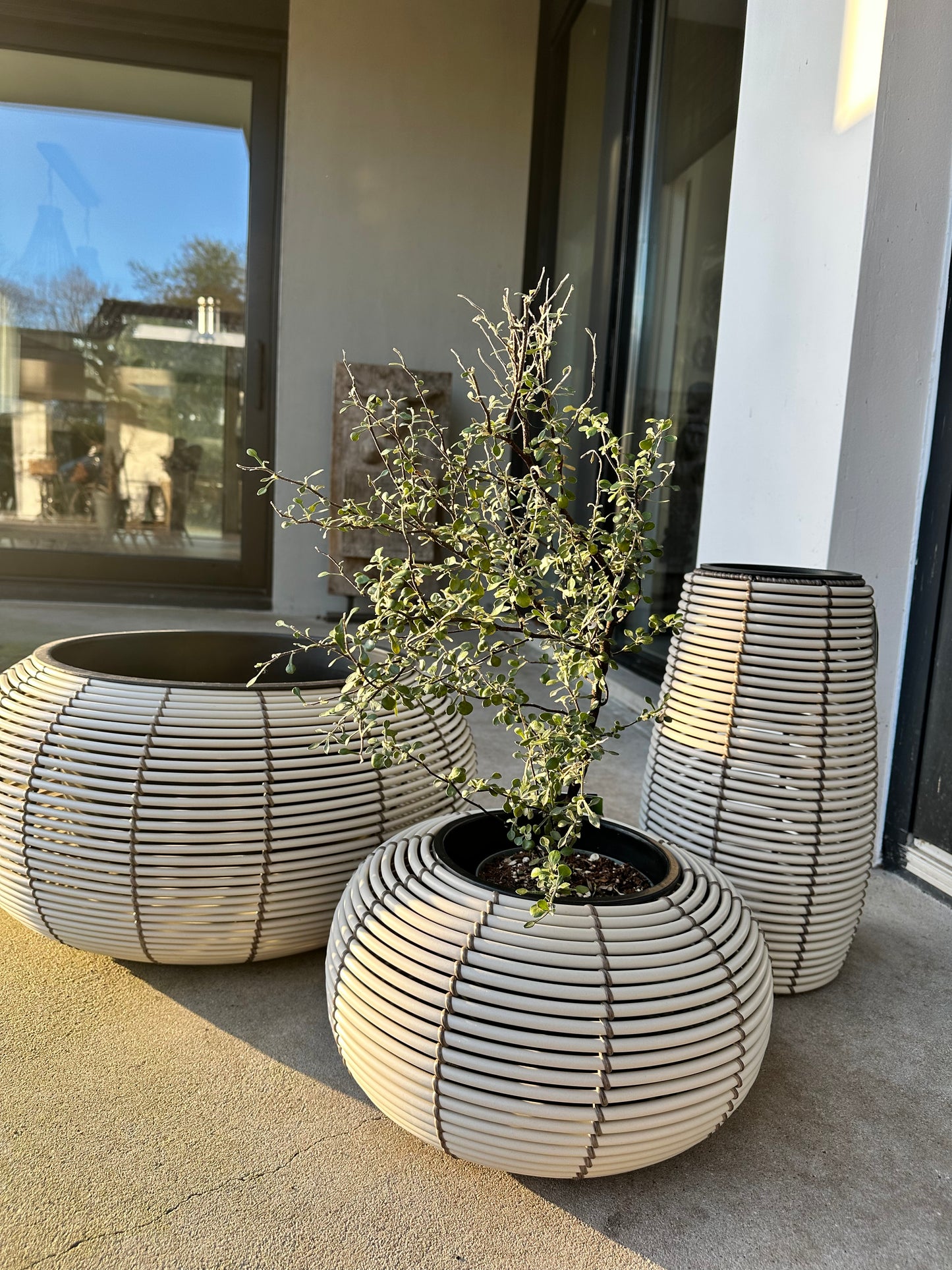 Plantenbak kunststof, rond/groot