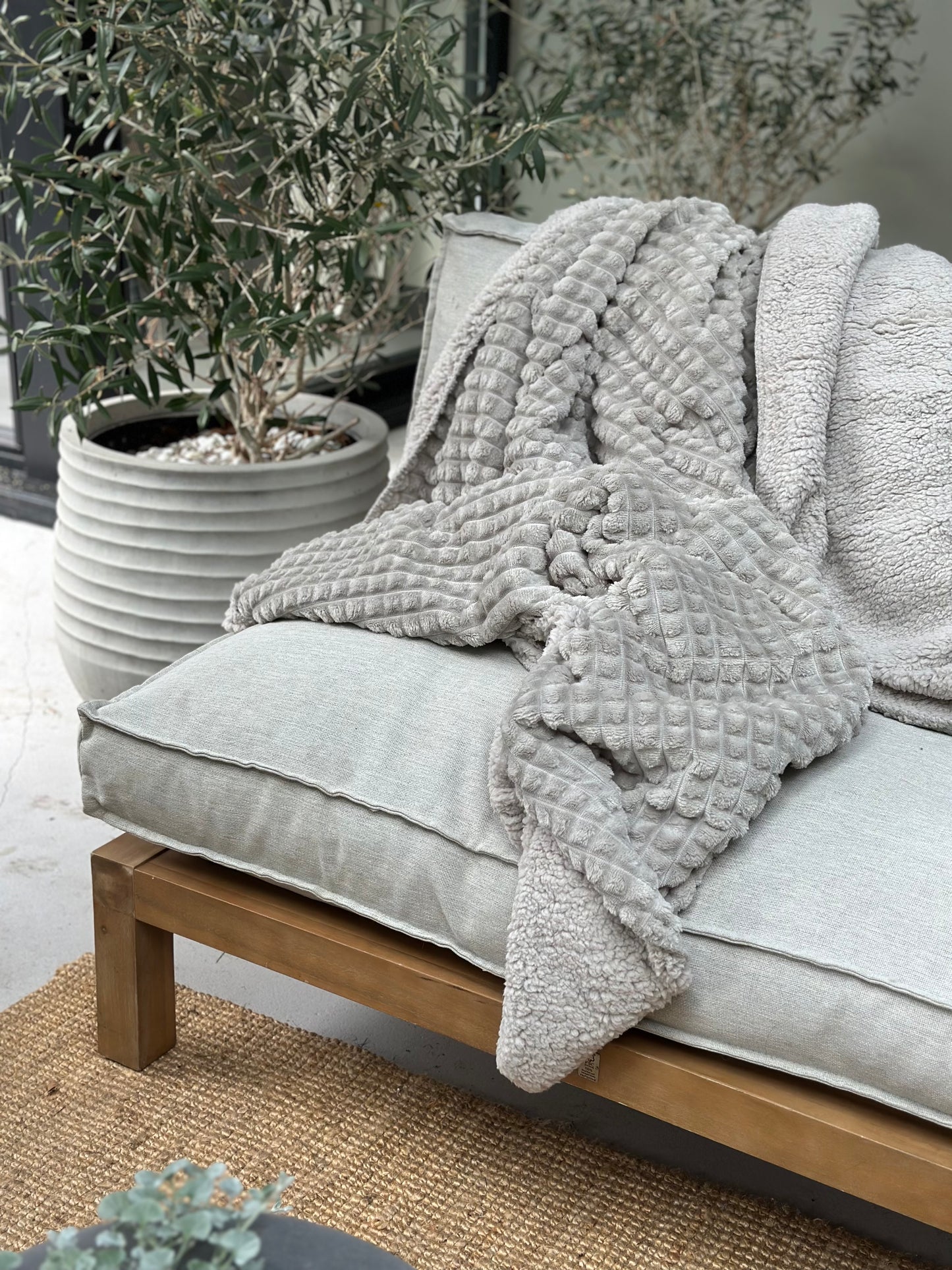 Plaid Puk Light Grey - Leeff