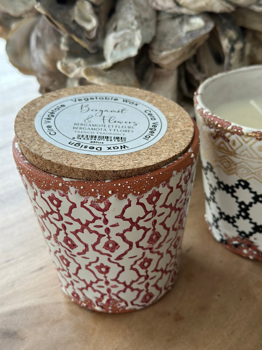 Geurkaars waxdesign - M, Bergamot & Flowers