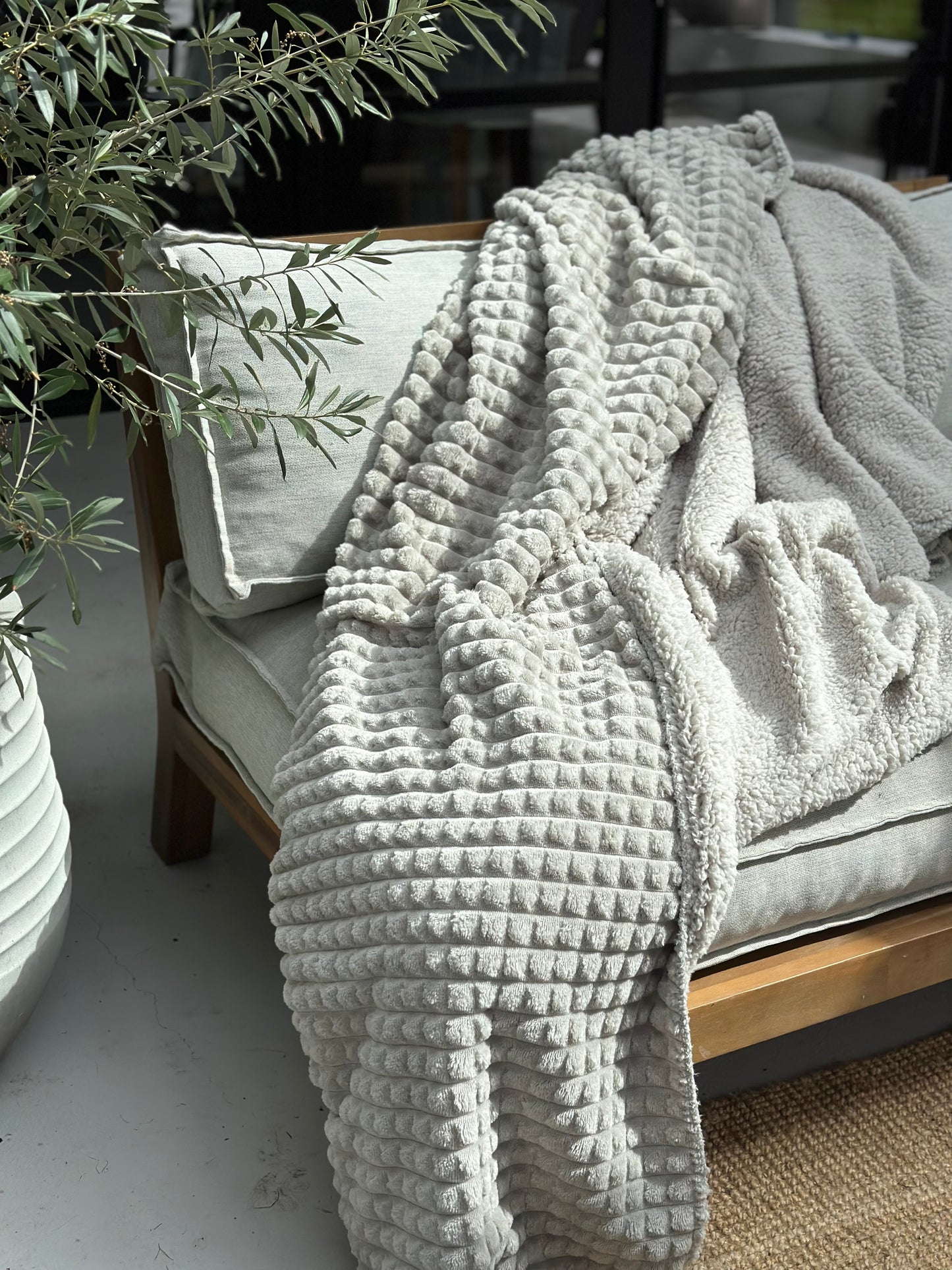 Plaid Puk Light Grey - Leeff