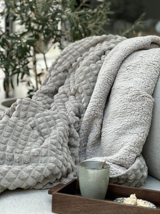 Plaid Puk Light Grey - Leeff