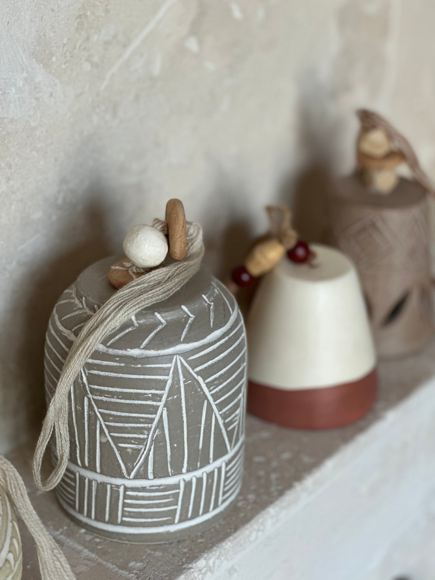 Hangbel terracotta- ecru/terra