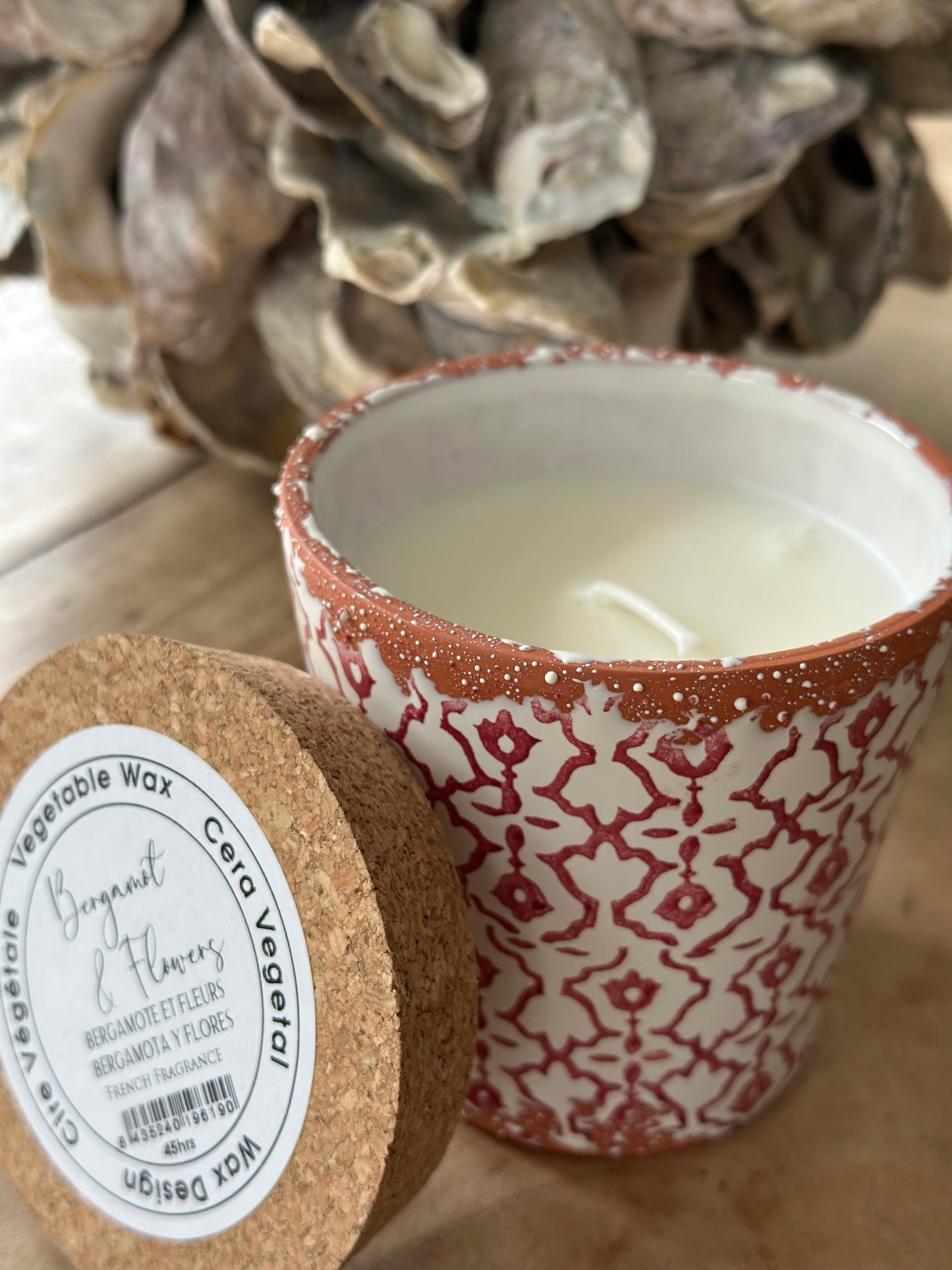 Geurkaars waxdesign - M, Bergamot & Flowers