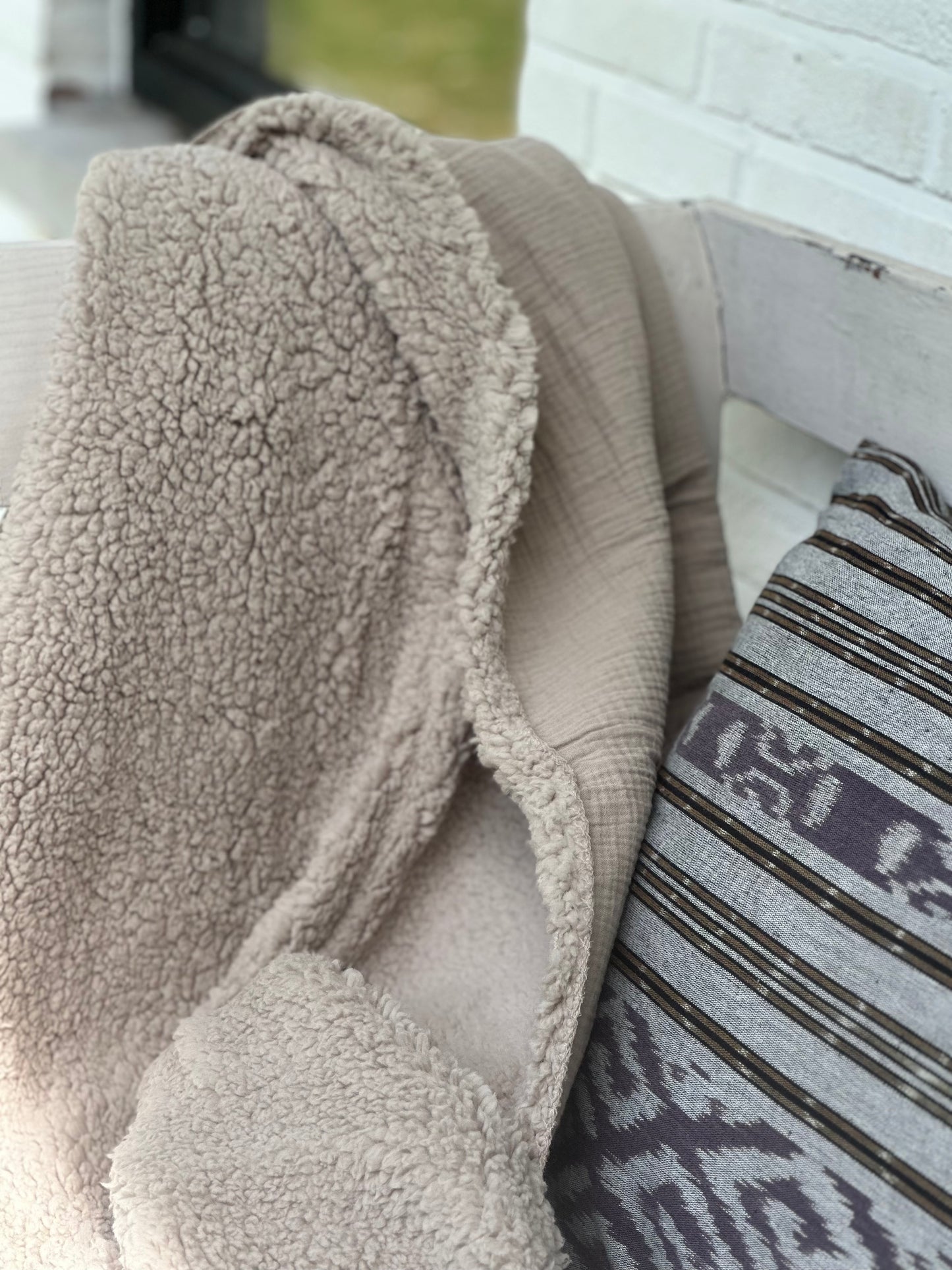Plaid Phileine - Taupe - Leeff