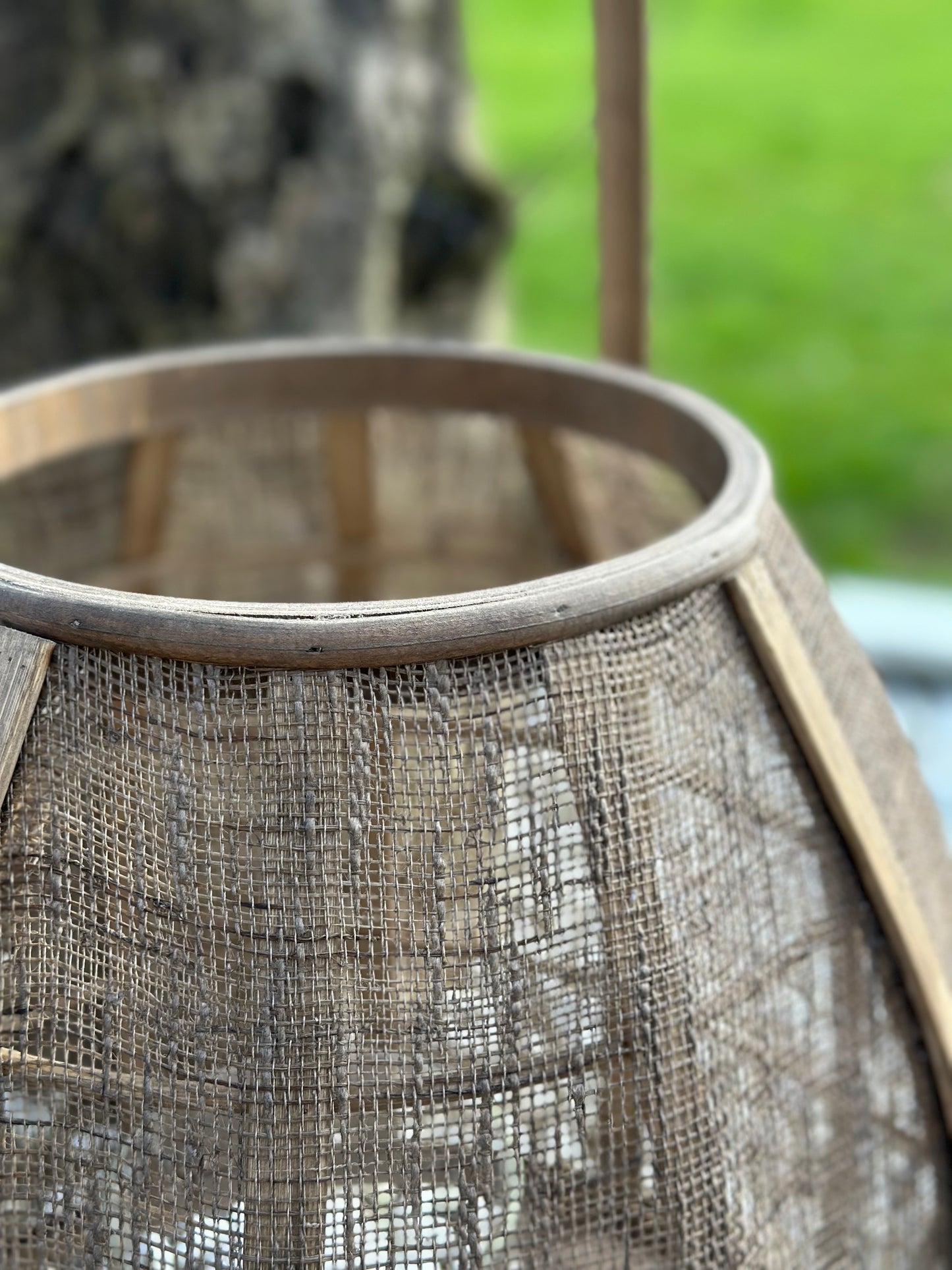 Lantaarn bamboe naturel: Maat L
