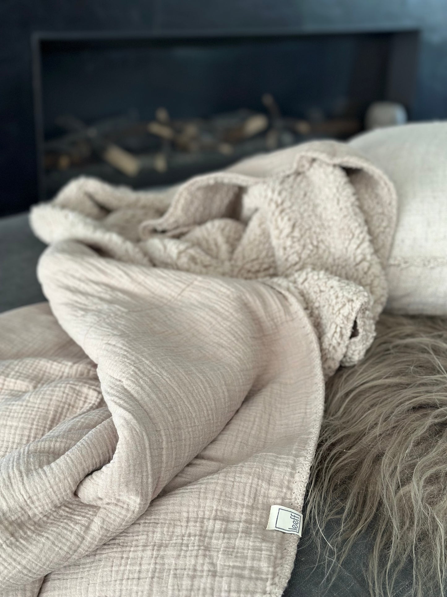 Plaid Phileine - Taupe - Leeff