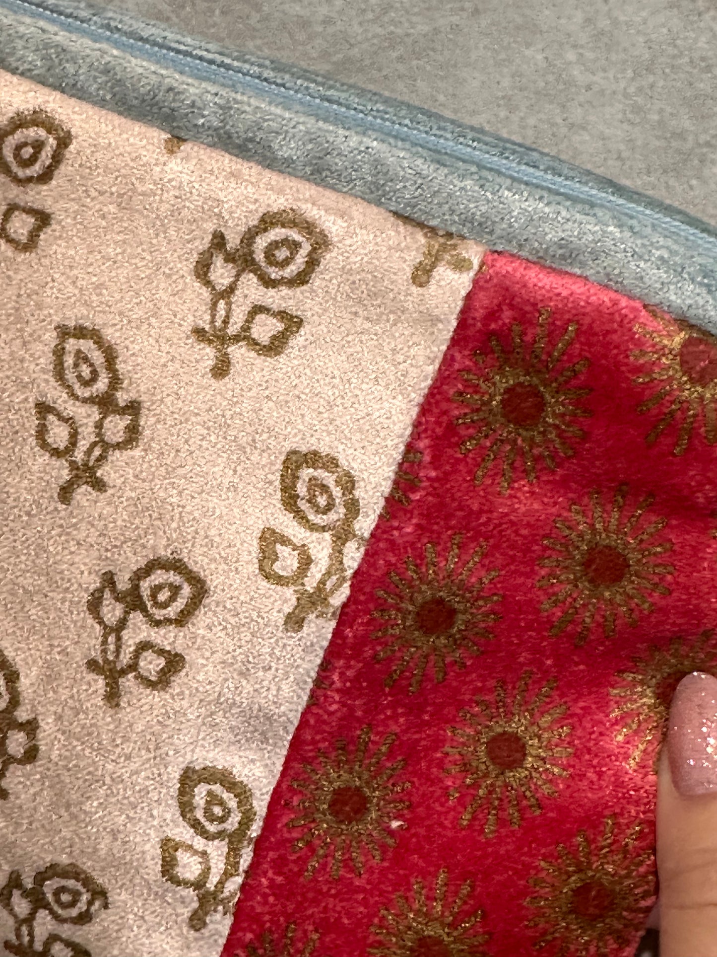 Velvet make-up tasje/etui