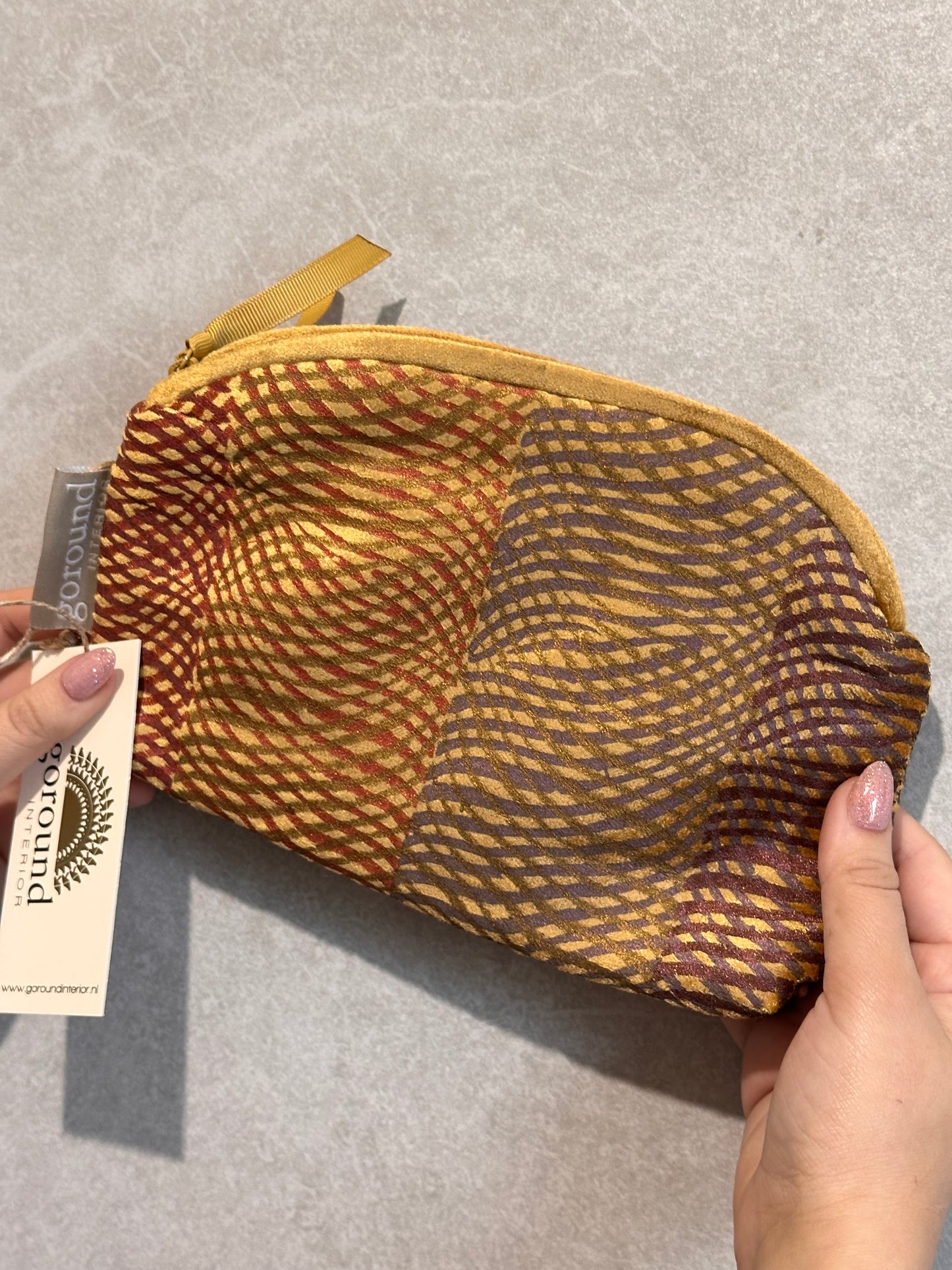 Velvet make-up tasje/etui