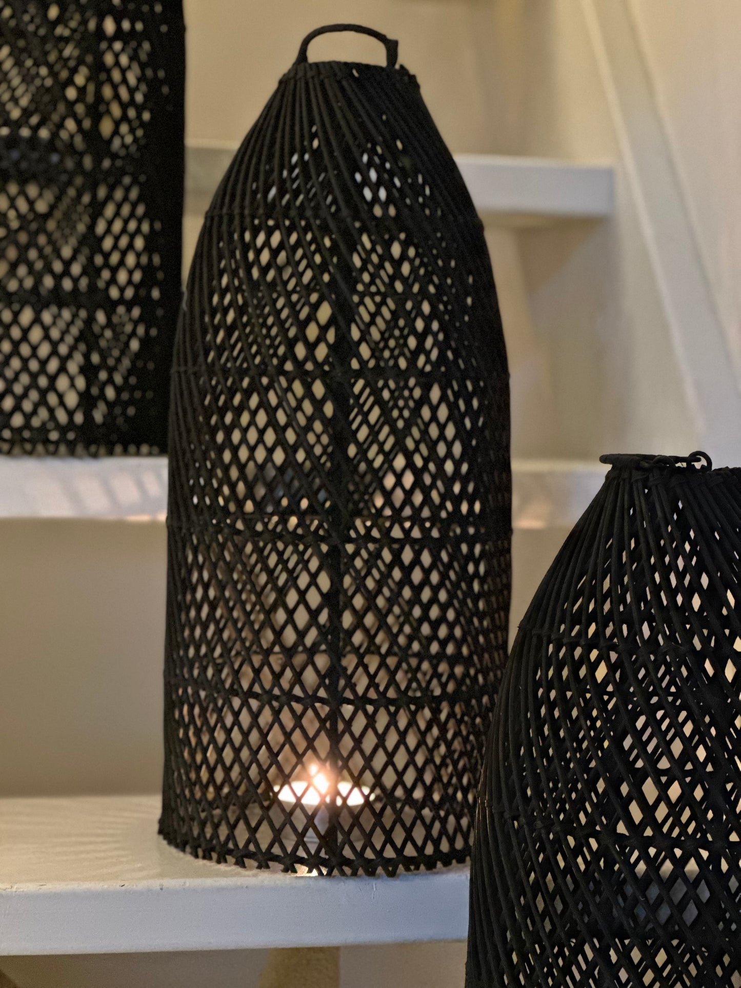 Rotan lampenkap