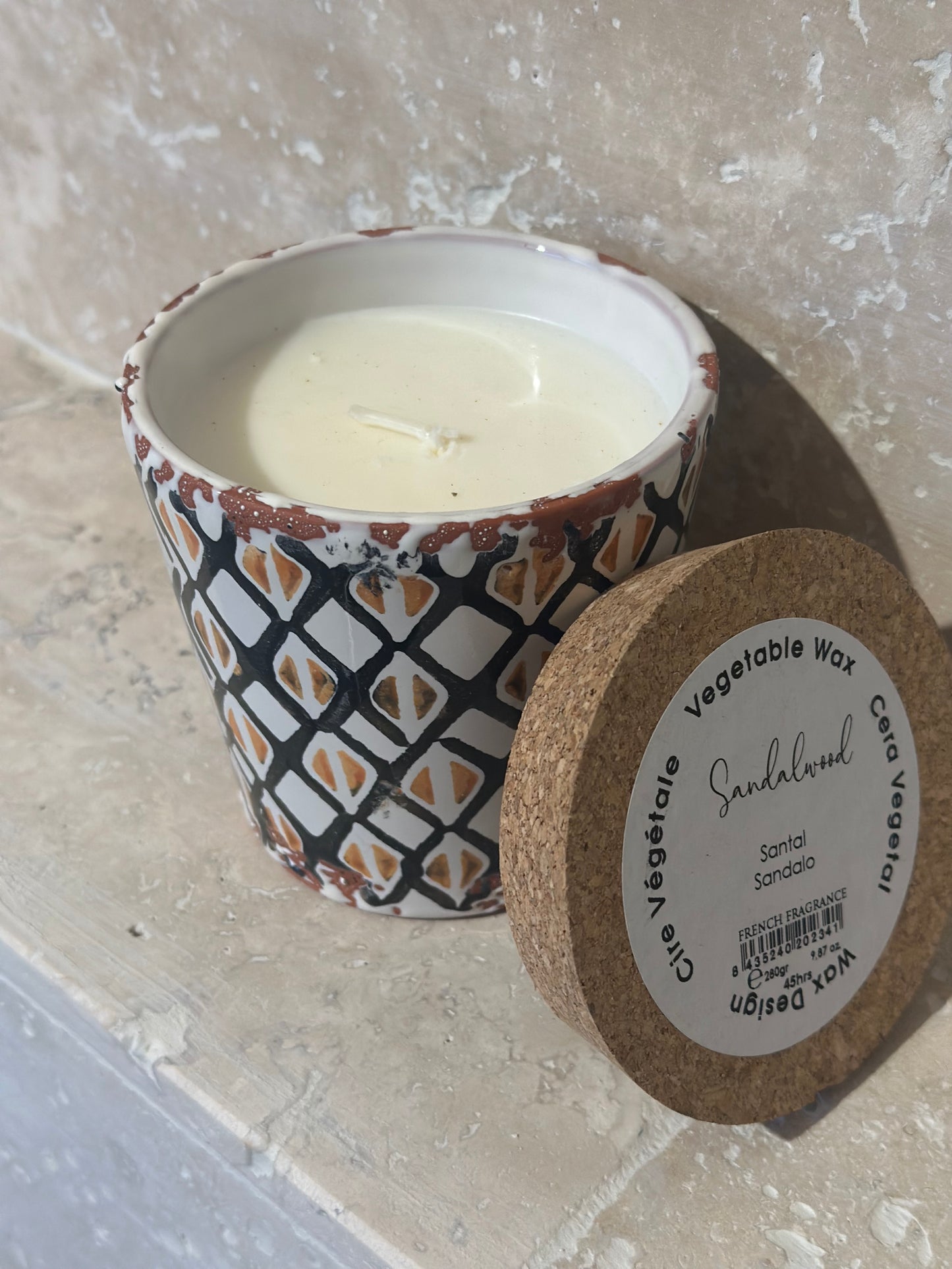Geurkaars Wax Design -M, Sandalwood