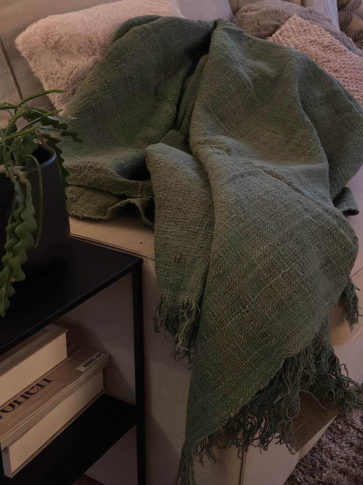 Plaid- gerecycled katoen