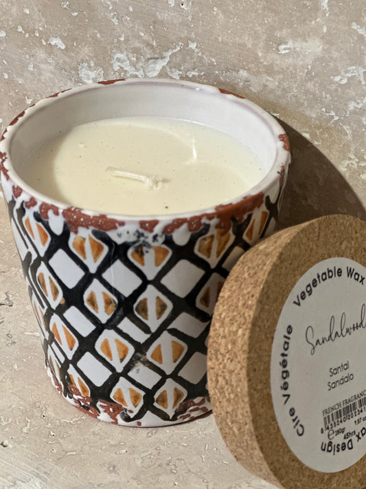 Geurkaars Wax Design -M, Sandalwood