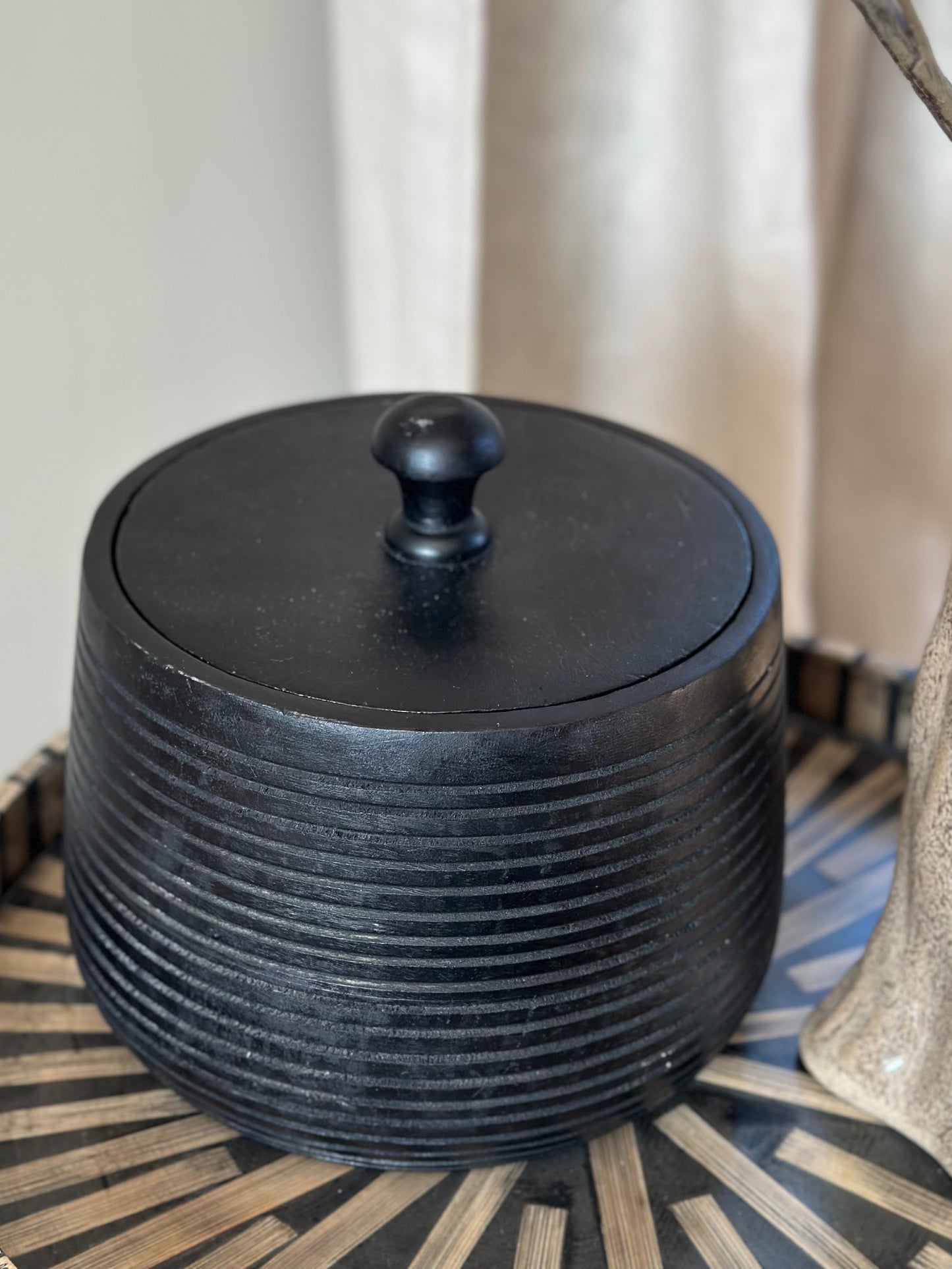 Jens Living Mango opbergpot XL zwart
