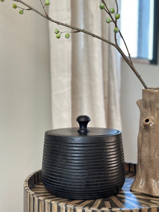 Jens Living Mango opbergpot XL zwart