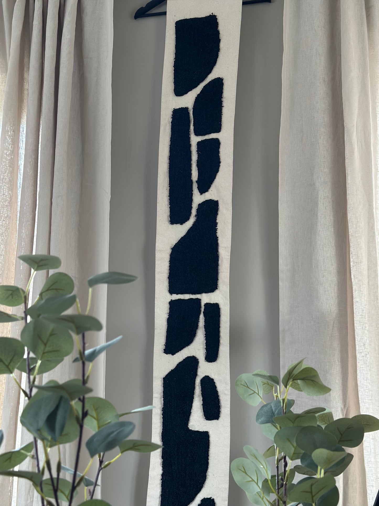 Wandkleed Tufted Wall Art - Zwart
