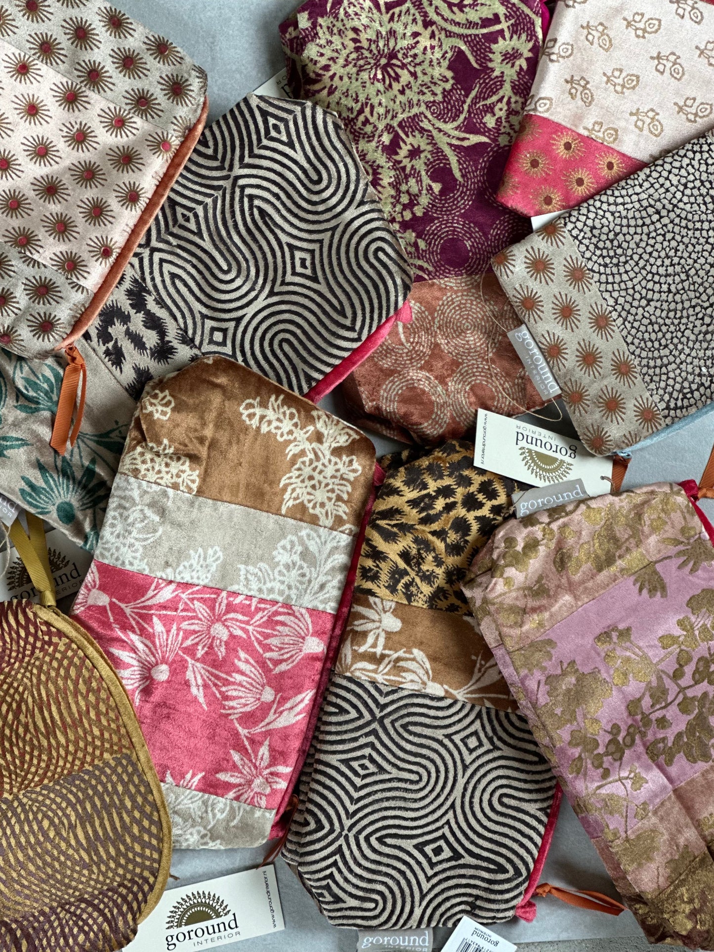 Velvet make-up tasje/etui