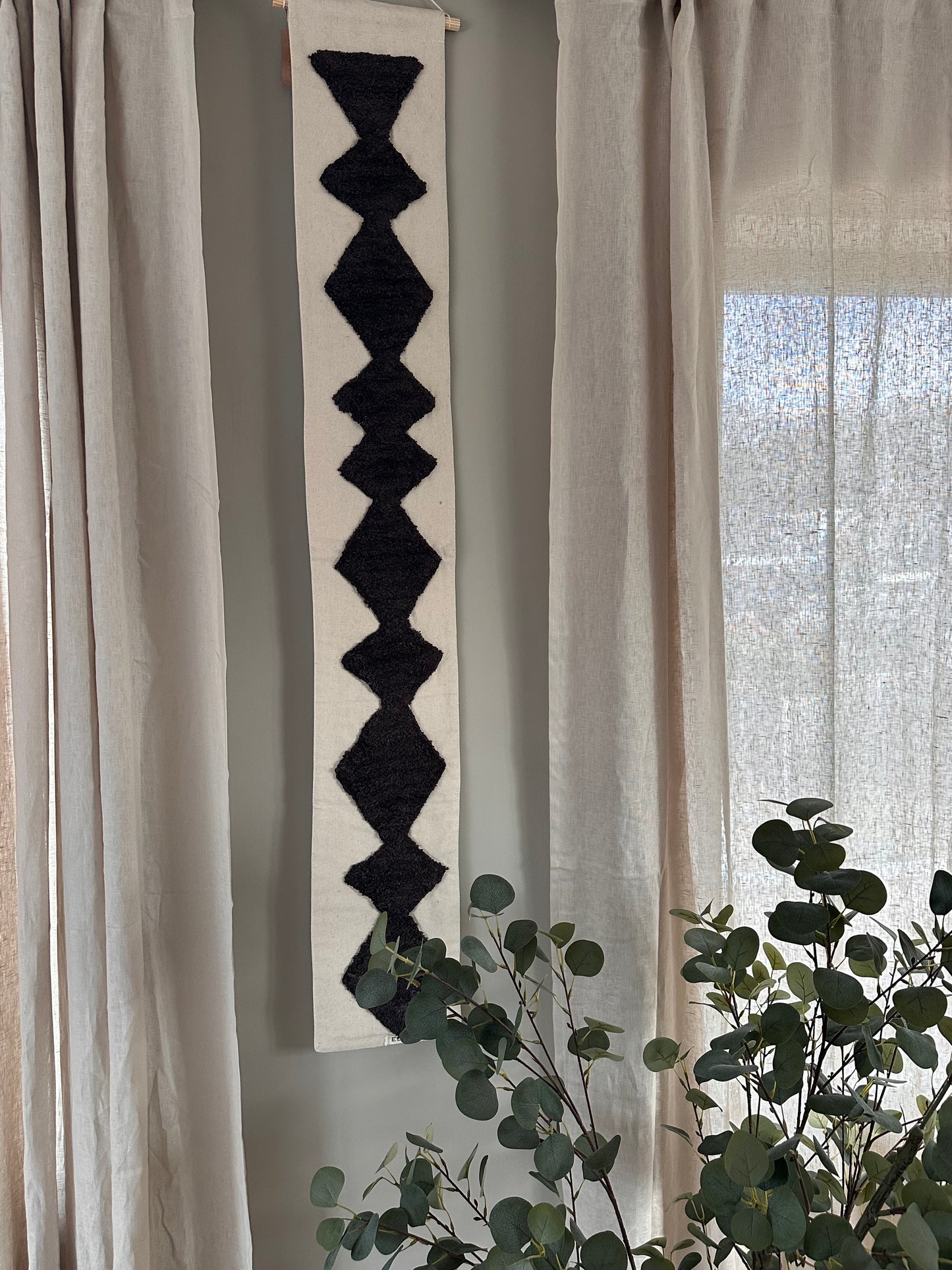 Wandkleed Tuftes Wall Art - Bruin