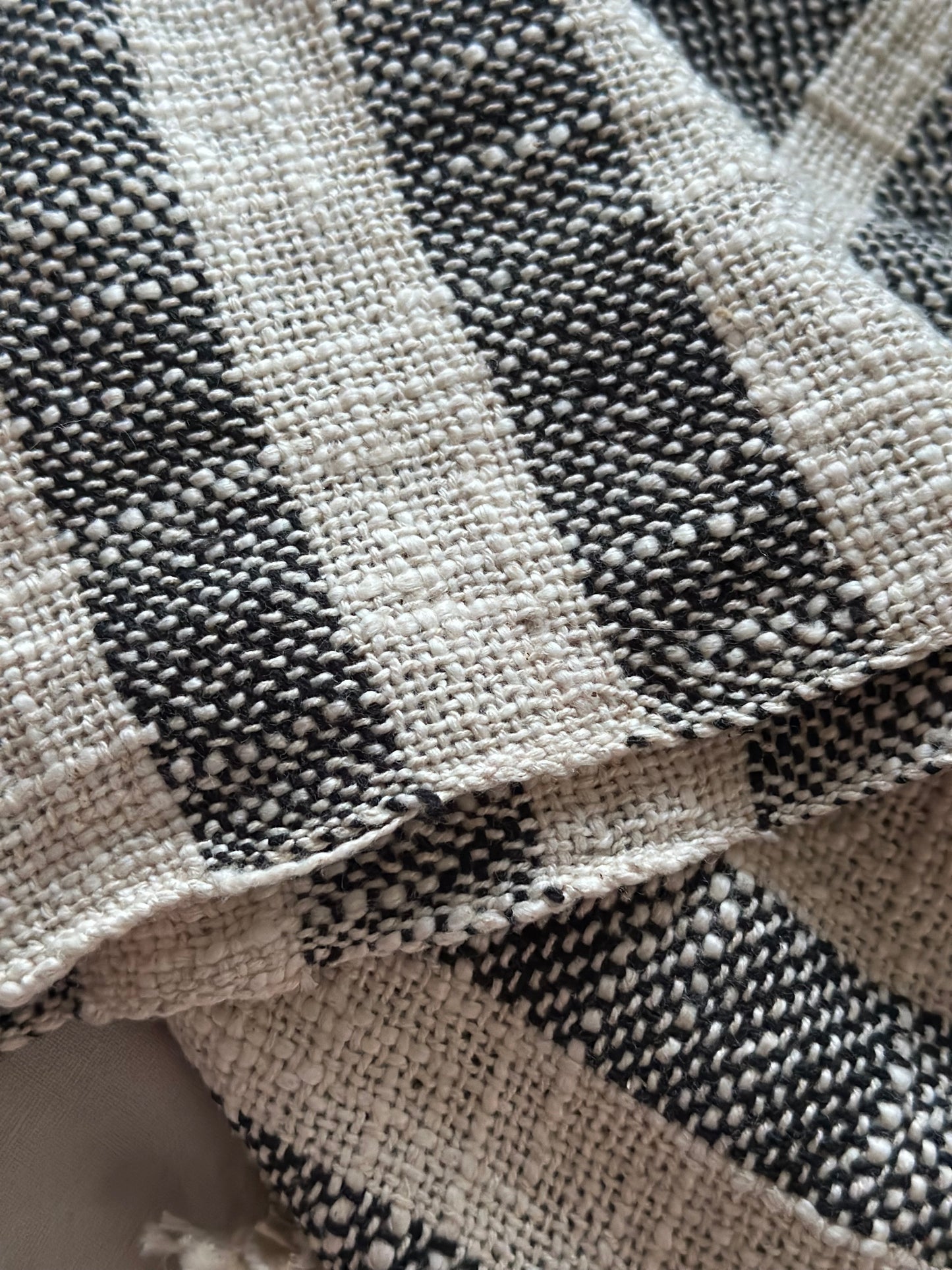 Plaid Bahia Zwart-Ecru