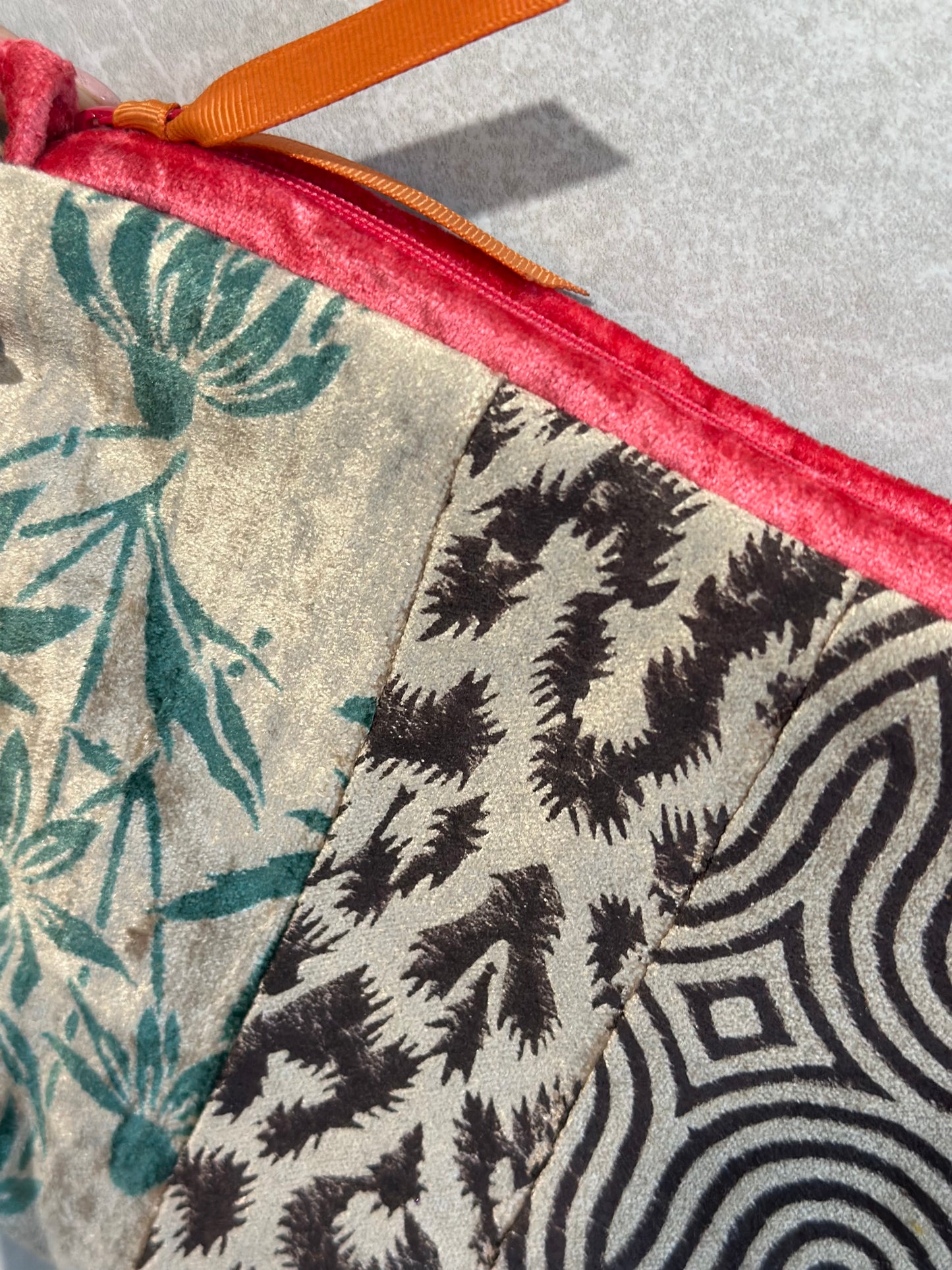 Velvet make-up tasje/etui