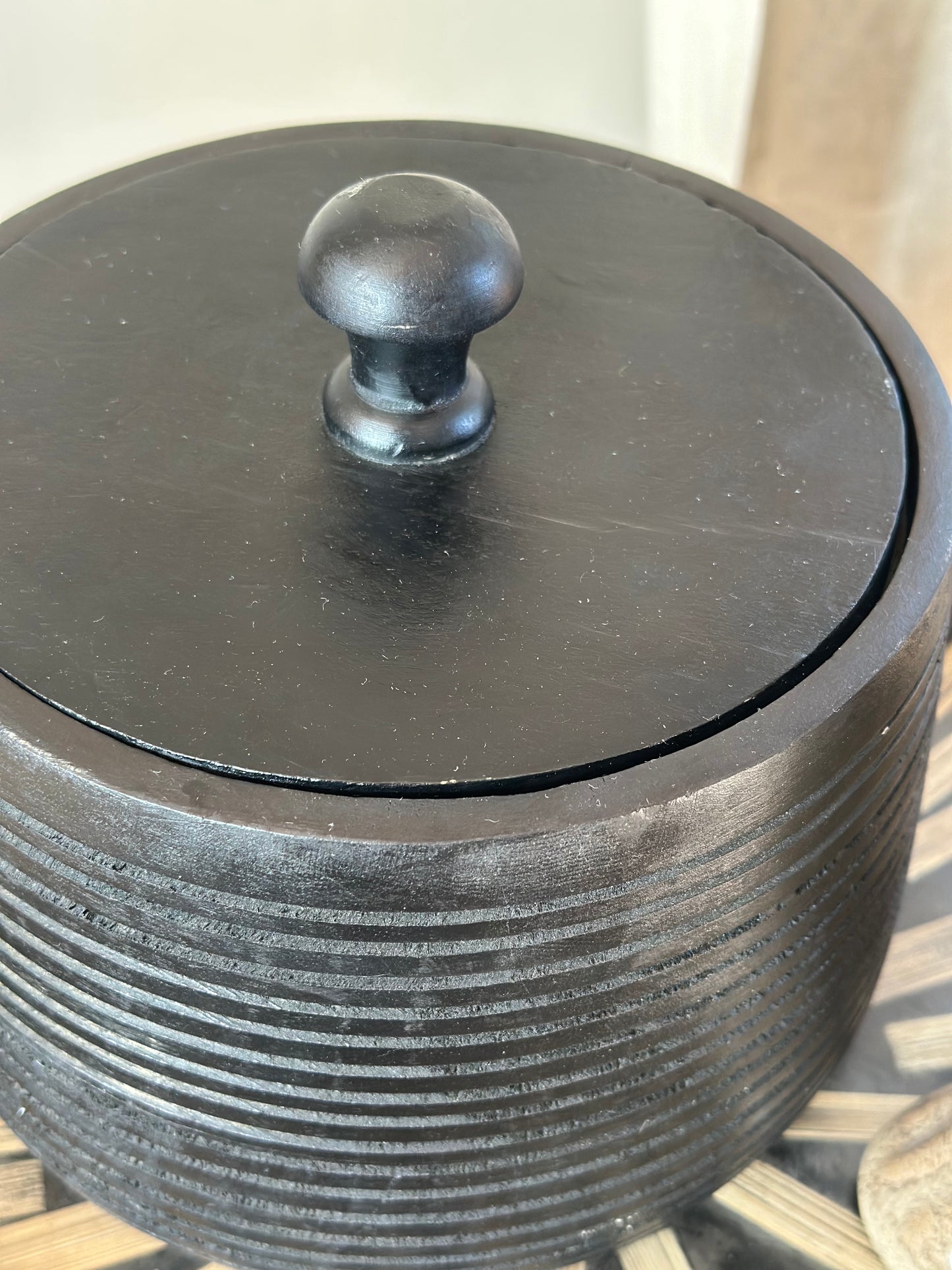 Jens Living Mango opbergpot XL zwart