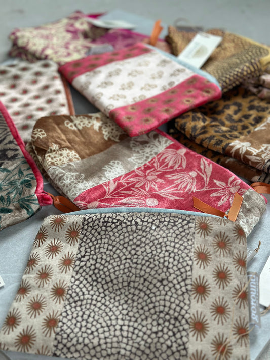 Velvet make-up tasje/etui