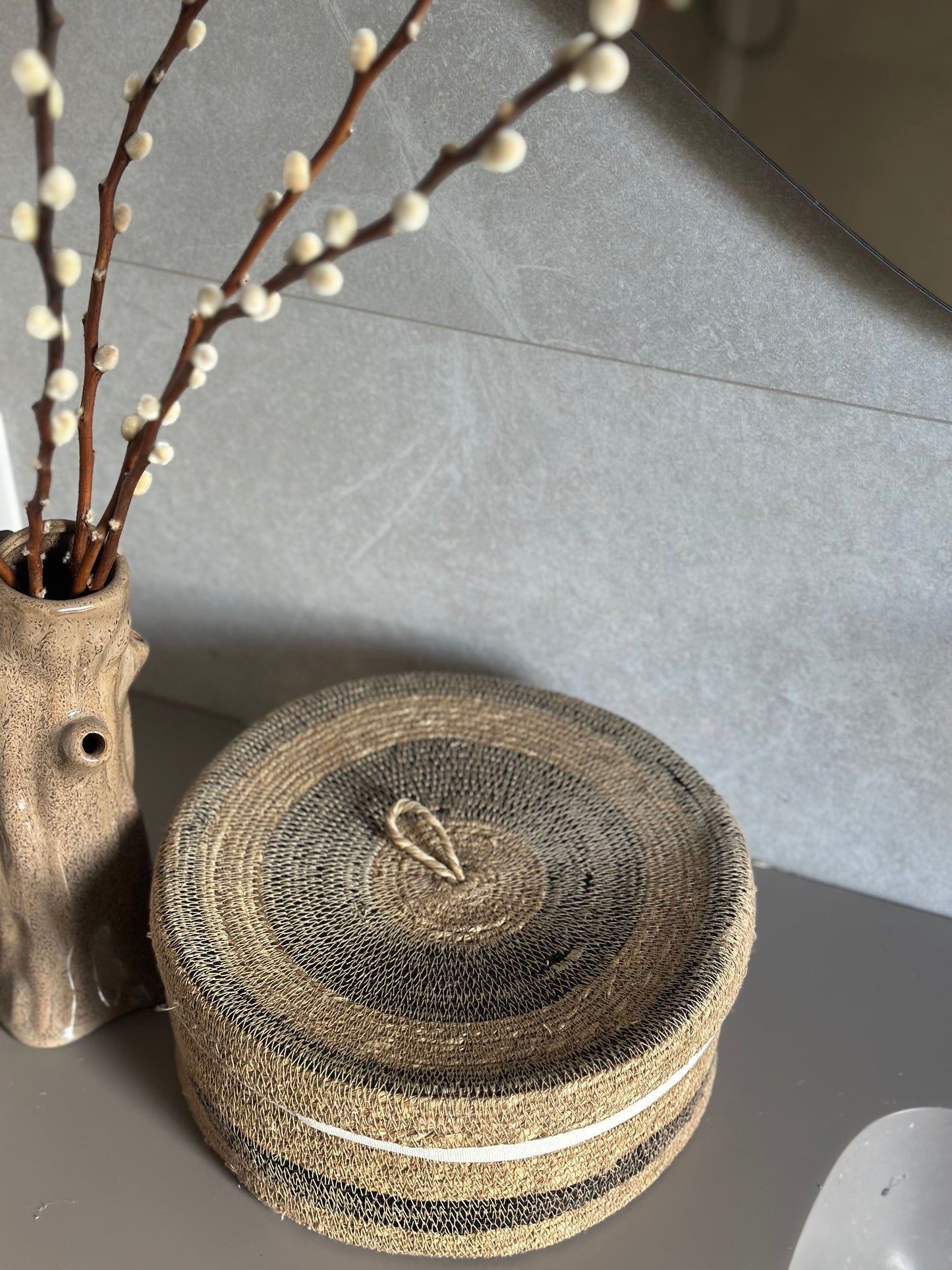 Jute mand / breadbasket