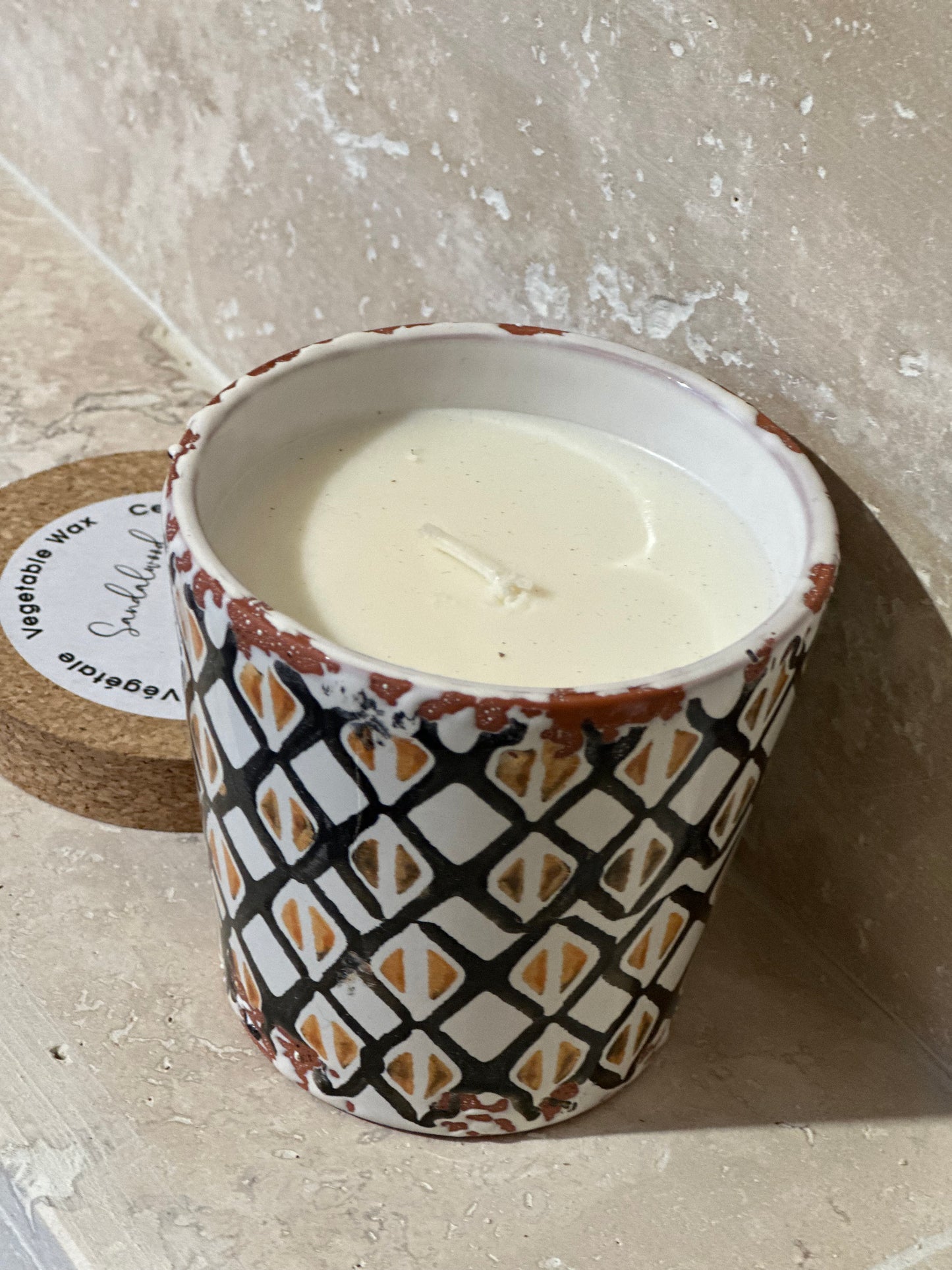 Geurkaars Wax Design -M, Sandalwood