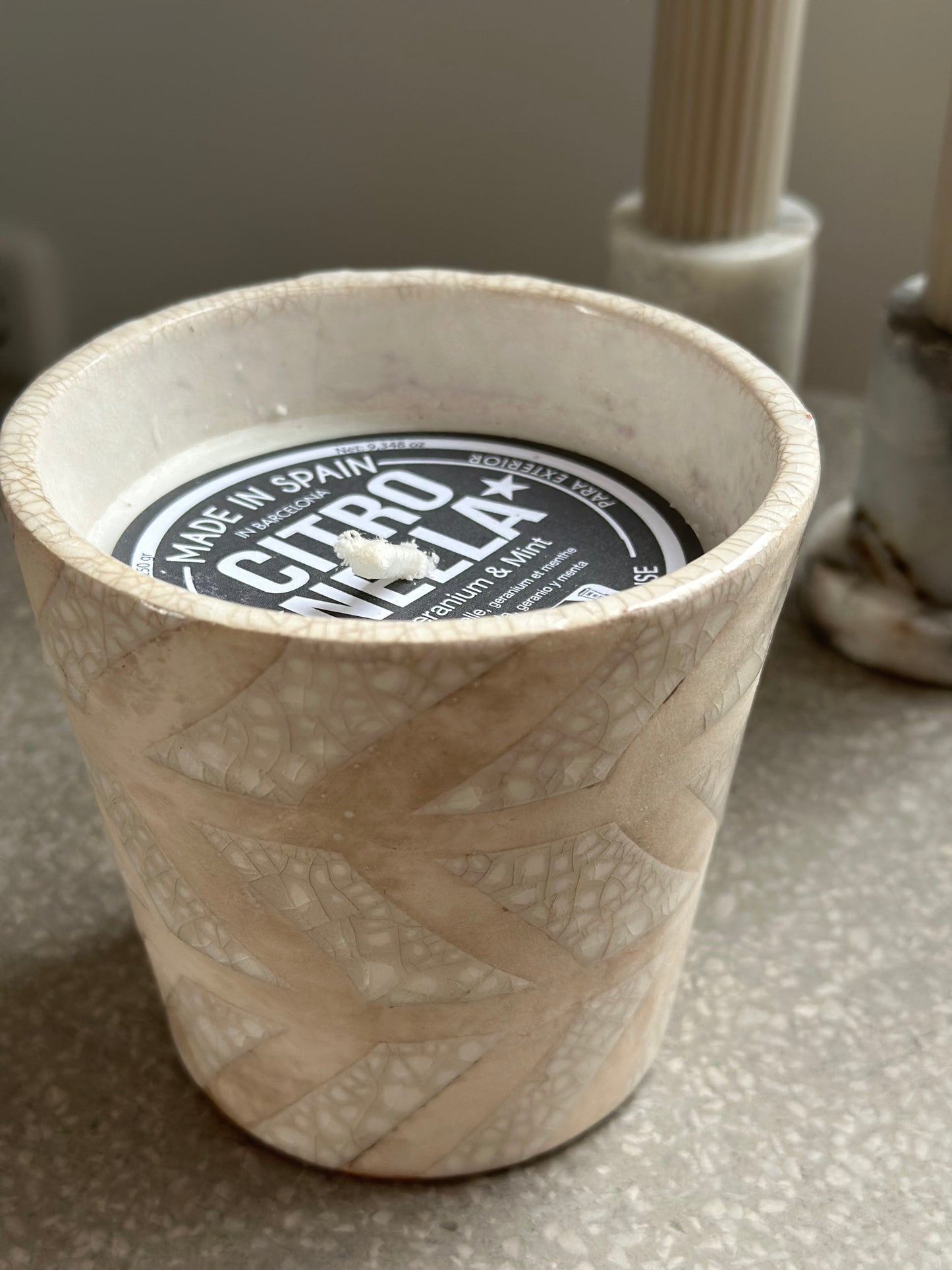 Geurkaars Wax Design -M, Citronella