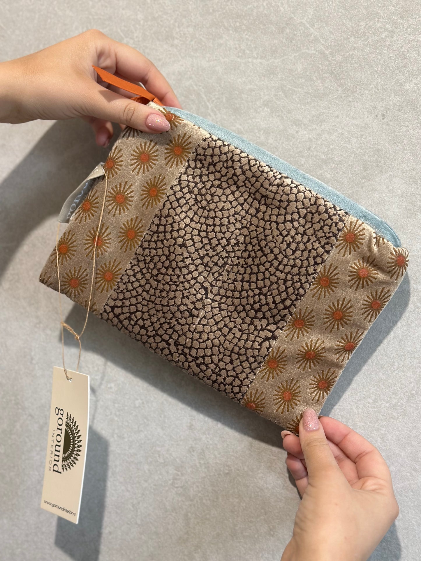 Velvet make-up tasje/etui