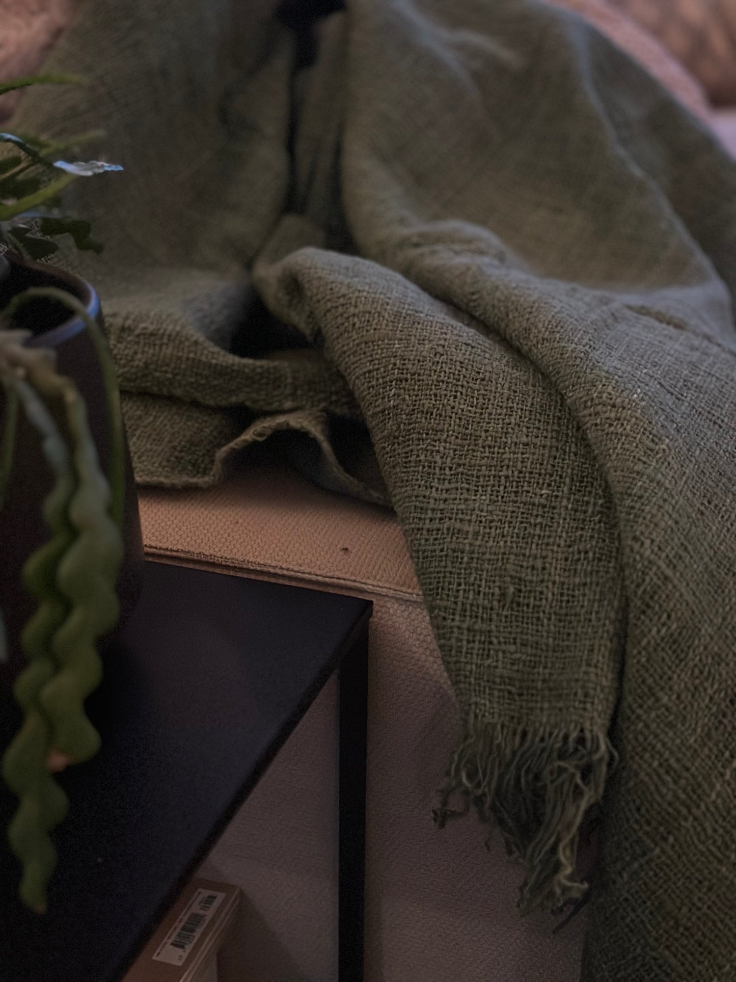 Plaid- gerecycled katoen