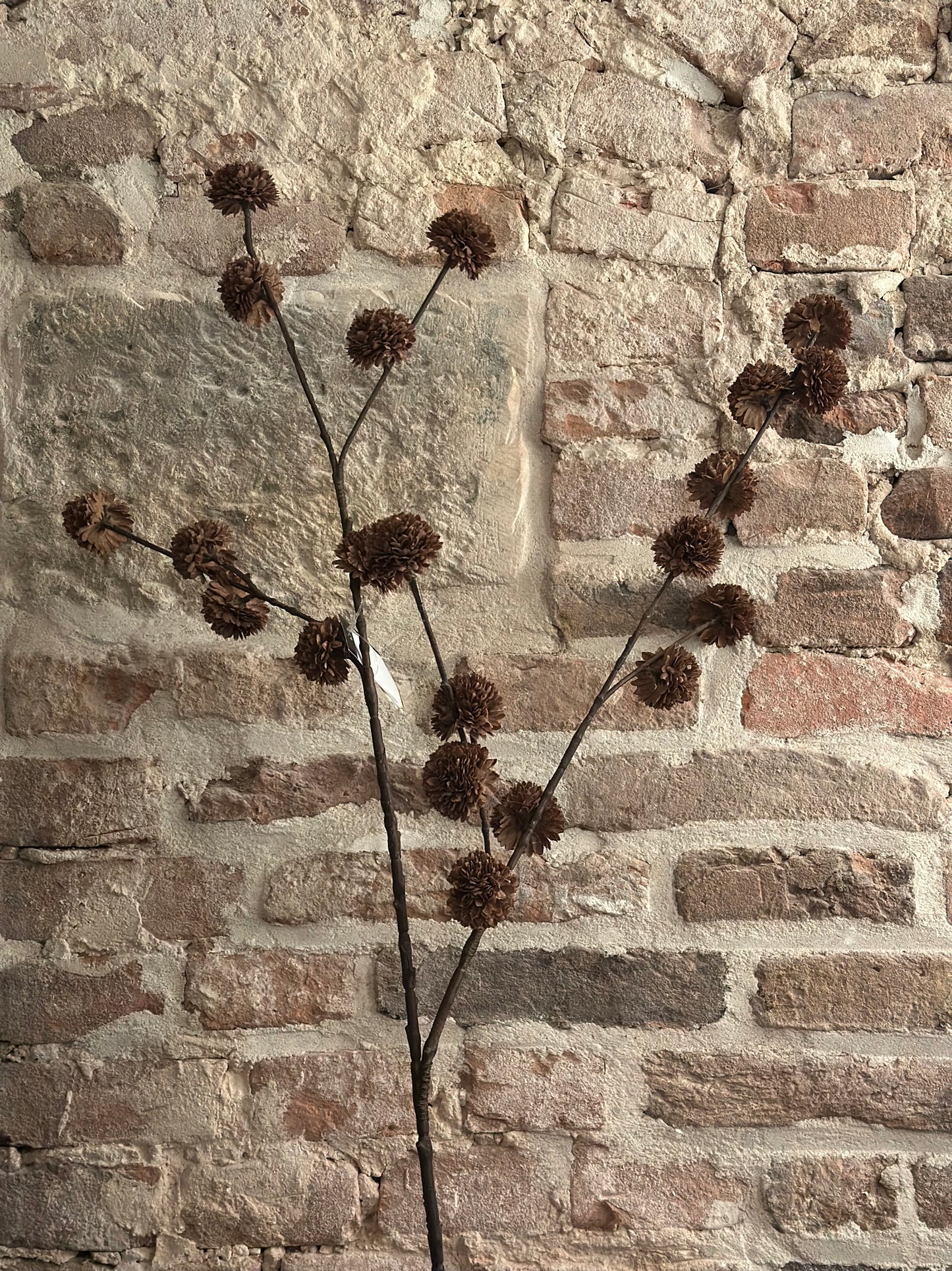 Kunsttak Pompom, dark coffee