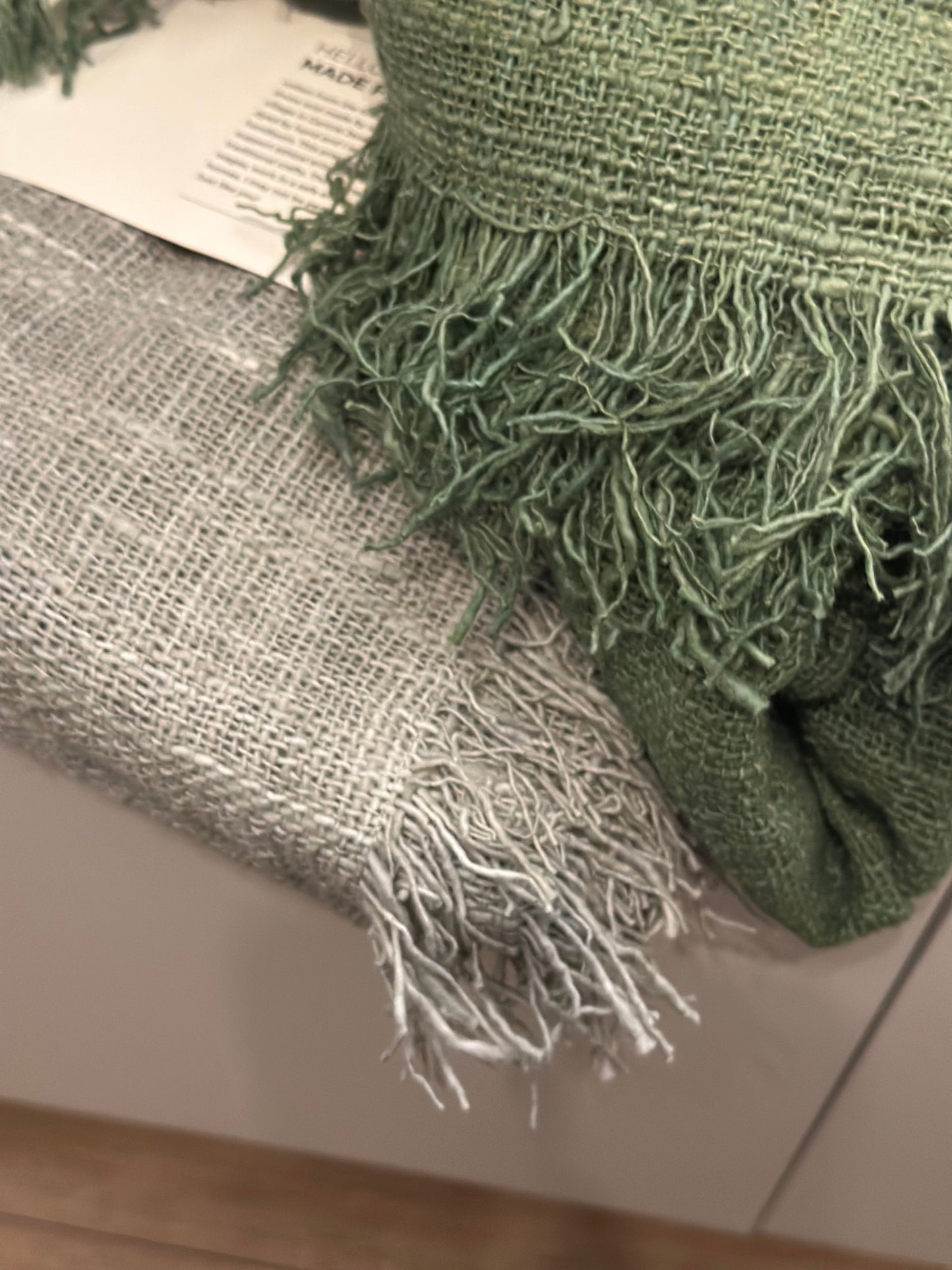 Plaid- gerecycled katoen