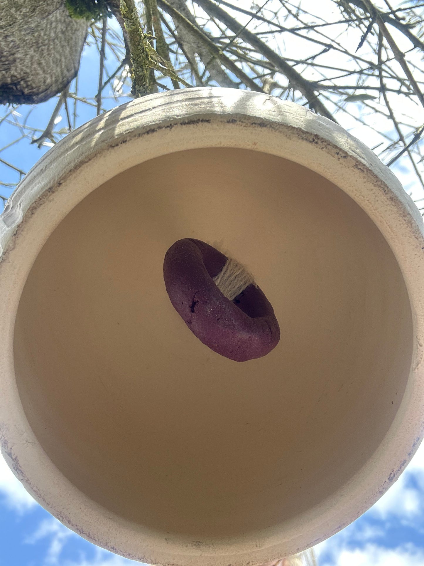 Hangbel terracotta - zand/ecru