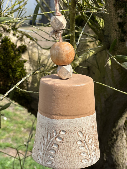 Hangbel terracotta - terra/crème