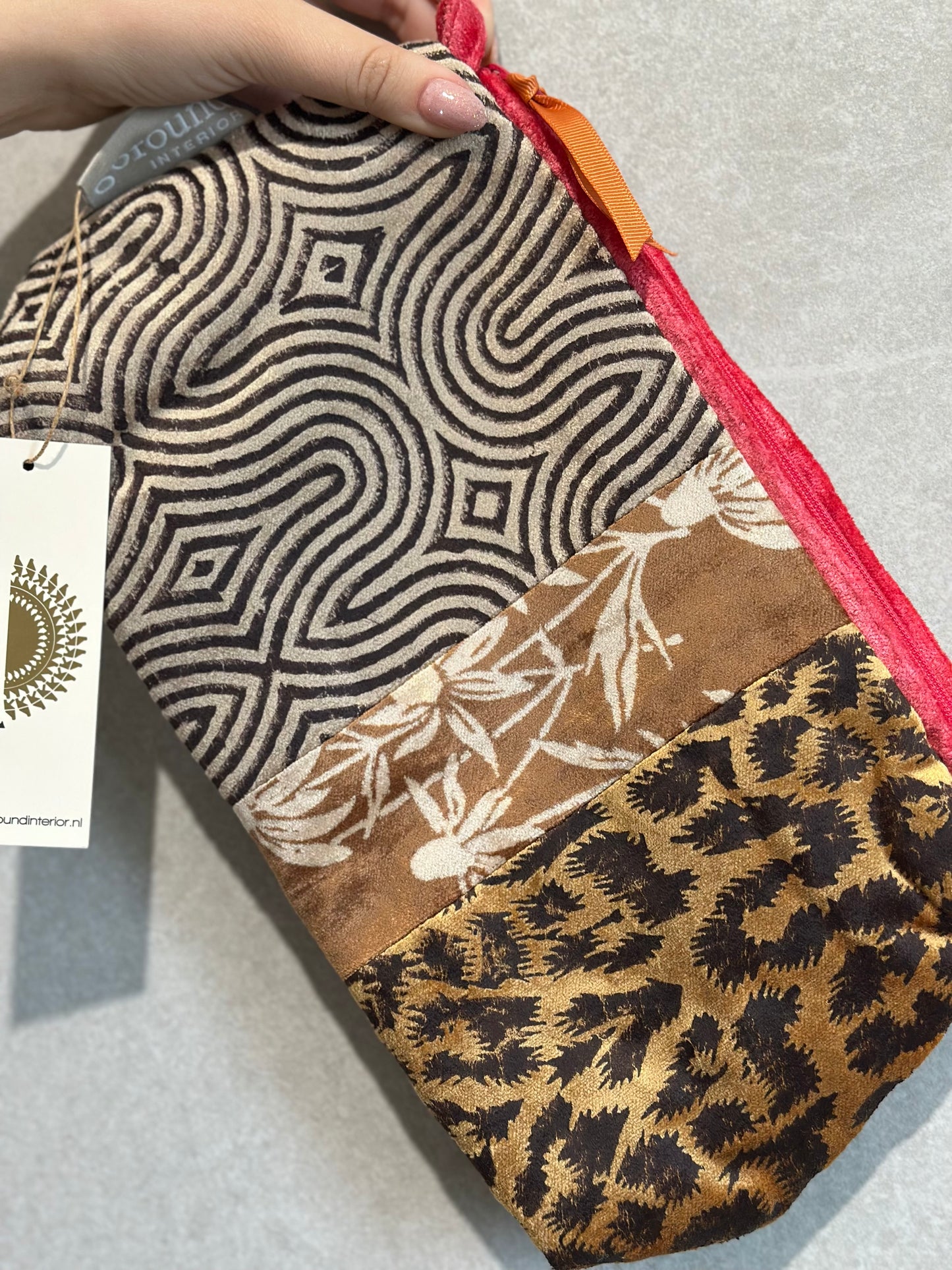 Velvet make-up tasje/etui