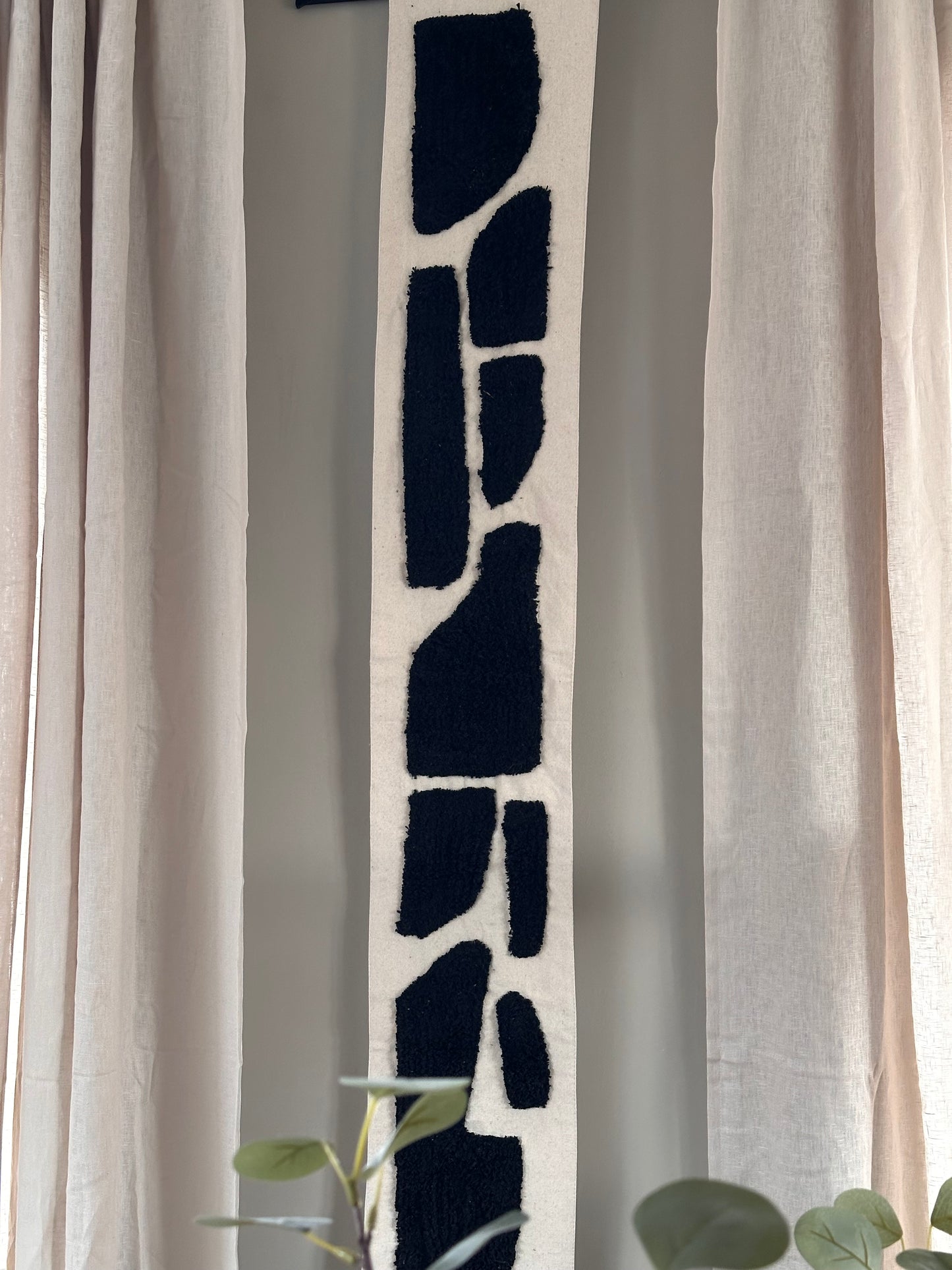 Wandkleed Tufted Wall Art - Zwart