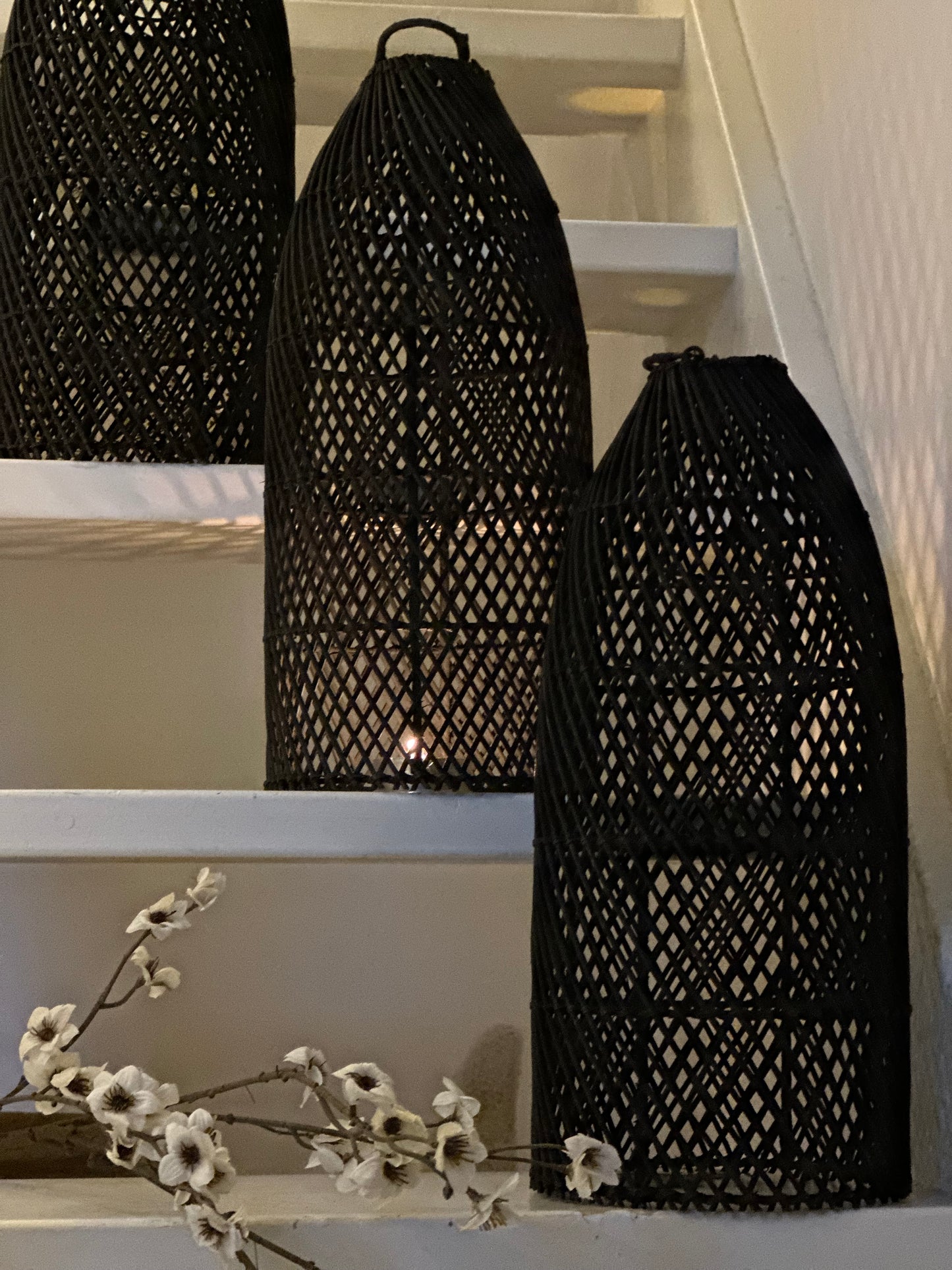 Rotan lampenkap